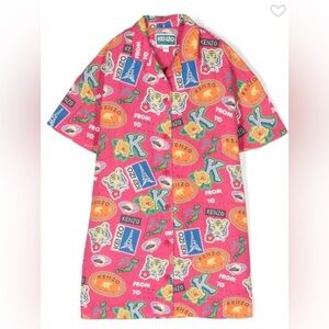 Kenzo Kids
all-over logo-print shirt dress size 8